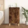 Image de vidaXL Table de chevet chêne fumé 40x35x70 cm bois d'ingénierie