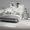 Image de vidaXL Tables de chevet 2 pcs gris béton 40x35x70 cm bois d'ingénierie