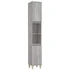 Image de vidaXL Armoire de bain sonoma gris 30x30x190 cm bois d'ingénierie