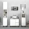 Image de vidaXL Armoire de salle de bain blanc 30x30x190 cm bois d'ingénierie