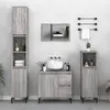 Image de vidaXL Armoire de bain sonoma gris 30x30x190 cm bois d'ingénierie