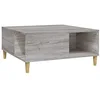 Image de vidaXL Salontafel 80x80x36,5 cm bewerkt hout grijs sonoma eikenkleurig