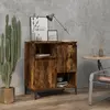Image de vidaXL Buffet Chêne fumé 60x35x70 cm Bois d'ingénierie
