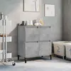 Image de vidaXL Buffet Gris béton 60x35x70 cm Bois d'ingénierie