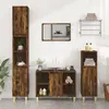 Image de vidaXL Meuble d'évier chêne fumé 80x33x60 cm bois d'ingénierie