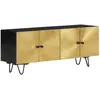 Image de vidaXL Meuble TV 110x30x45 cm bois massif de manguier