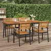 Image de vidaXL Table de jardin avec pieds épingle à cheveux 180x90x75 acacia