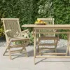 Image de vidaXL Chaises de jardin pliantes lot de 2 gris 56x61x89cm bois teck