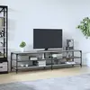 Image de vidaXL Meuble TV sonoma gris 200x30x50 cm bois d'ingénierie et métal