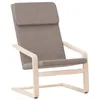 Image de vidaXL Relaxstoel stof taupe