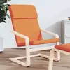 Image de vidaXL Chaise de relaxation Jaune foncé Tissu