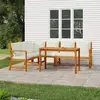 Image de vidaXL Ensemble à manger de jardin coussins 5 pcs Bois acacia