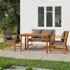 Image de vidaXL Ensemble à manger de jardin 4 pcs coussins Bois acacia