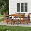 Image de vidaXL Ensemble à manger de jardin coussins 9 pcs Bois acacia