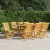 Image de vidaXL Chaises de jardin pliantes lot de 8 47x63x90cm bois massif teck