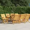 Image de vidaXL Chaises de jardin pliantes lot de 8 61x67x90cm bois massif teck
