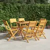 Image de vidaXL Chaises de jardin pliantes lot de 6 47x61x90cm bois massif teck