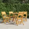 Image de vidaXL Chaises de jardin pliantes lot de 4 55x61x90cm bois massif teck