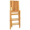 Image de vidaXL Lot de 8 Chaises de Jardin Pliantes, Sièges de Terrasse, Chaises de Balcon, Meubles de Patio Pique-nique Extérieur, Bois Massif Teck