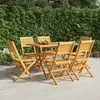 Image de vidaXL Chaises de jardin pliantes lot de 6 47x62x90cm bois massif teck