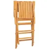 Image de vidaXL Chaises pliantes, lot de 6, 55 x 62 x 90 cm, en bois de teck massif