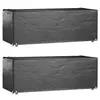 Image de vidaXL Housses salon de jardin 2pcs 8oeillets 192x82x65cm rectangulaire