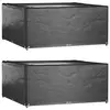 Image de vidaXL Housses de salon de jardin 2 pcs 16 oeillets 205x205x90 cm carré