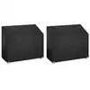 Image de vidaXL Housses de banc de jardin 2 pcs 8 oeillets 160x70x70/88 cm PE