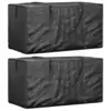Image de vidaXL Sacs de rangement pour coussins de jardin 2 pcs noir