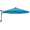 Image de vidaXL Parasol mural bleu marine 290 cm