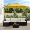 Image de vidaXL Parasol mural jaune 290 cm