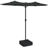 Image de vidaXL Parasol de jardin à double tête anthracite 316x145 cm