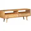 Image de vidaXL Meuble TV 110x30x41 cm bois massif de manguier