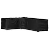 Image de vidaXL Housse de salon de jardin en forme de L 16 oeillets 210x260x80cm