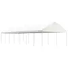 Image de vidaXL Belvédère avec toit blanc 15,61x4,08x3,22 m polyéthylène