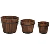 Image de vidaXL Ensemble de jardinière godet 3 pcs bois massif de sapin
