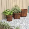Image de vidaXL Ensemble de jardinière godet 3 pcs bois massif de sapin