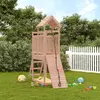 Image de vidaXL Maisonnette de jeu avec mur d'escalade bois massif Douglas