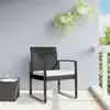 Image de vidaXL Chaises à manger de jardin lot de 2 noir rotin PP