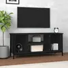 Image de vidaXL Meuble TV noir 102x35x45 cm bois d'ingénierie