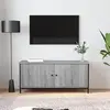 Image de vidaXL Meuble TV avec portes sonoma gris 102x35x45cm bois d'ingénierie