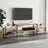 Image de vidaXL Meuble TV chêne sonoma 197x35x52 cm bois d'ingénierie