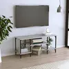 Image de vidaXL Meuble TV sonoma gris 102x35x45,5 cm bois d'ingénierie