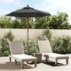 Image de vidaXL Parasol de jardin avec mât en bois anthracite 196x231 cm