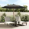 Image de vidaXL Parasol de jardin avec mât en bois anthracite 299x240 cm