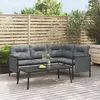 Image de vidaXL Table basse de jardin anthracite 110x55x35 cm acier