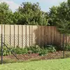 Image de vidaXL Clôture à mailles losangées avec ancrage anthracite 0,8x25 m