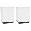 Image de vidaXL Plantenbakken 2 st 30x30x37 cm polypropeen wit