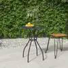 Image de vidaXL Table de jardin anthracite 50x50x72 cm treillis d'acier
