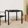 Image de vidaXL Table de jardin anthracite 80x80x72 cm acier